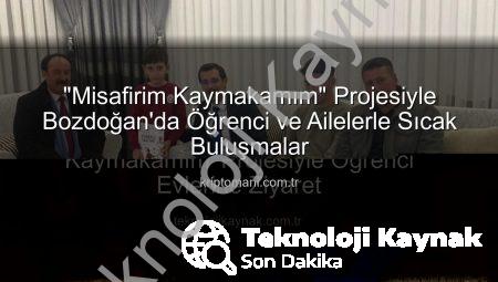 Bozdoğan’da Eğitime Destek: ‘Misafirim Kaymakamım’ Projesiyle Öğrenci Evlerine Ziyaret