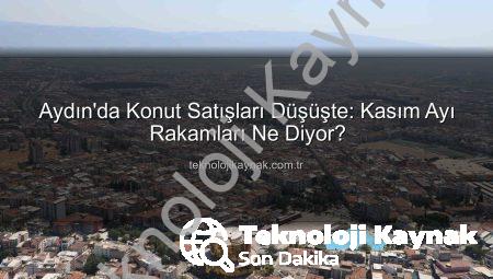 Aydın’da Konut Satışları Düşüşte: Kasım Ayı Rakamları Ne Diyor?