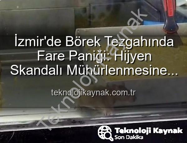 börekçi fare - İzmir'de Börek Tezgahında Fare Paniği: Hijyen Skandalı Mühürlenmesine Neden Oldu