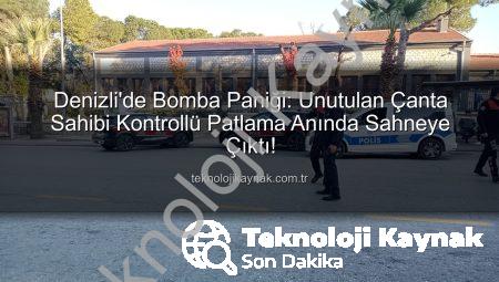 Denizli’de Bomba Paniği: Unutulan Çanta Sahibi Kontrollü Patlama Anında Sahneye Çıktı!