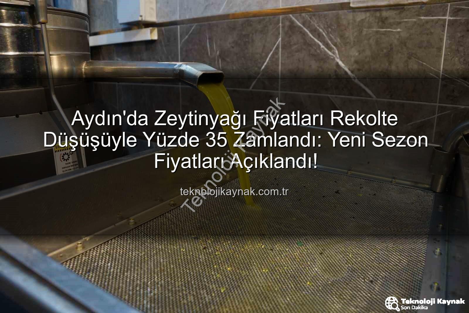zeytinyağı fiyatları - Aydın'da Zeytinyağı Fiyatları Rekolte Düşüşüyle Yüzde 35 Zamlandı: Yeni Sezon Fiyatları Açıklandı!