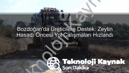 Bozdoğan Belediyesi Üreticilerin Yollarını Yeniliyor: Zeytin Hasadı Öncesi Kapsamlı Çalışmalar